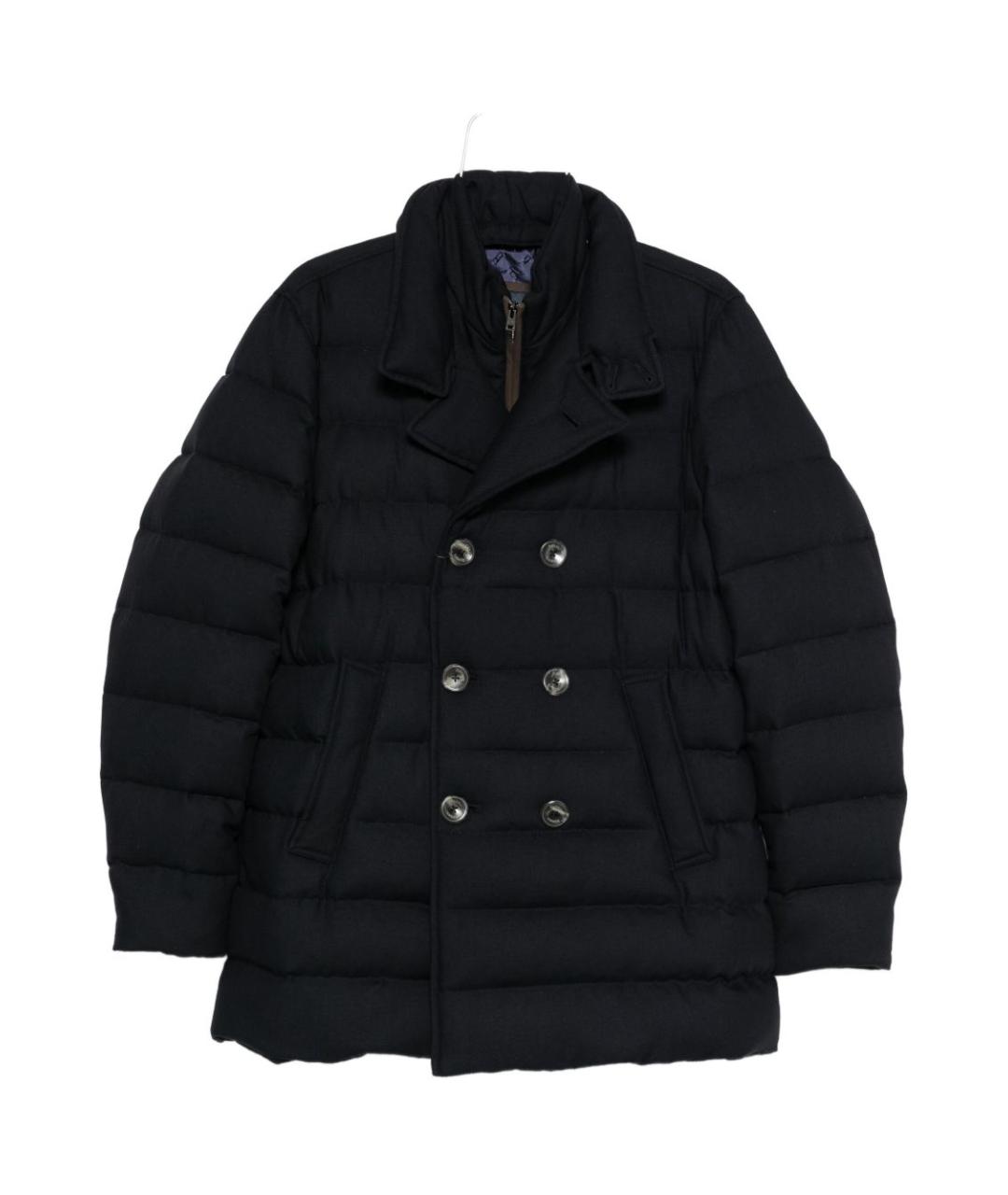 HERNO Темно-синий вискозный пуховик, фото 7