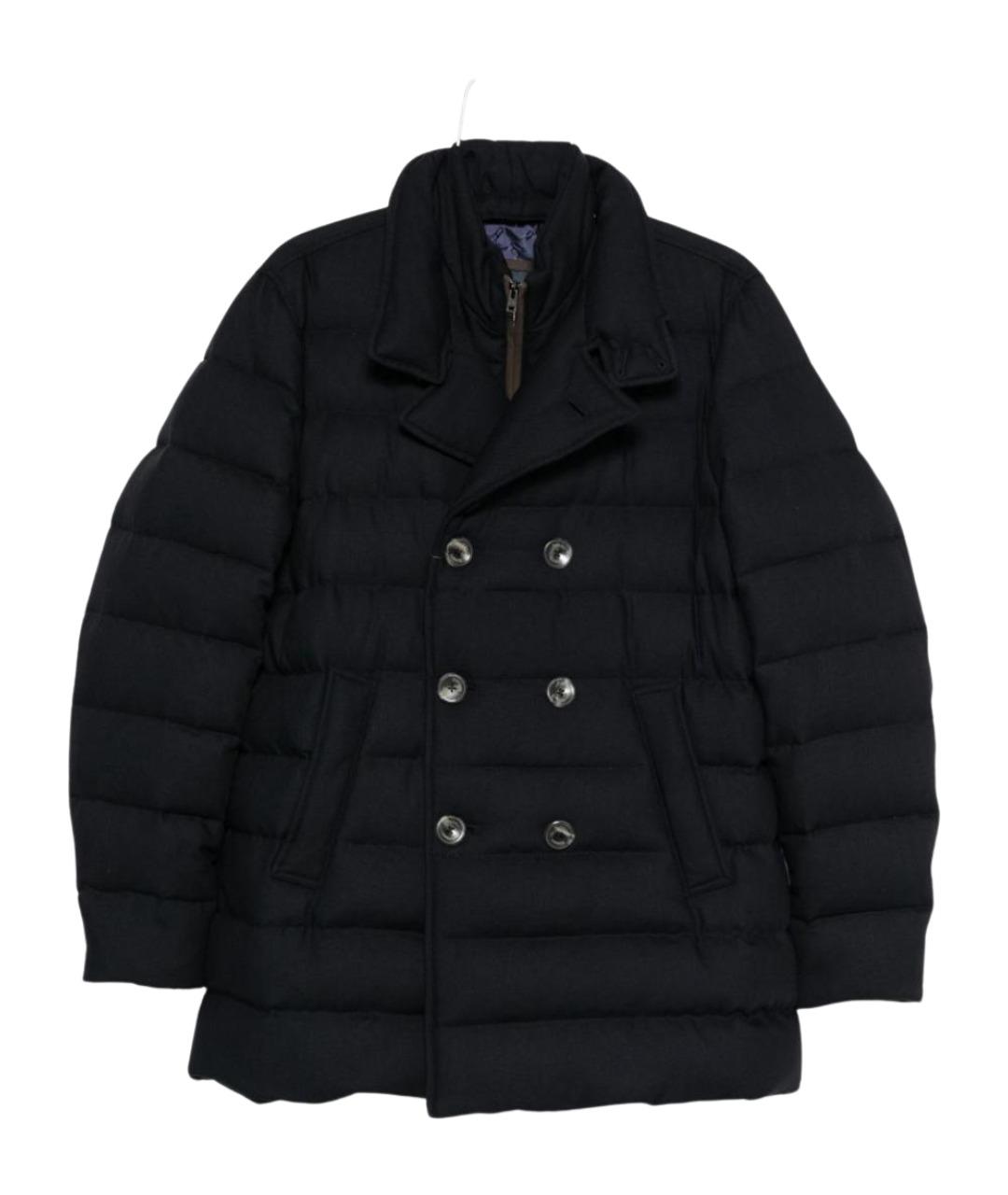 HERNO Темно-синий вискозный пуховик, фото 1