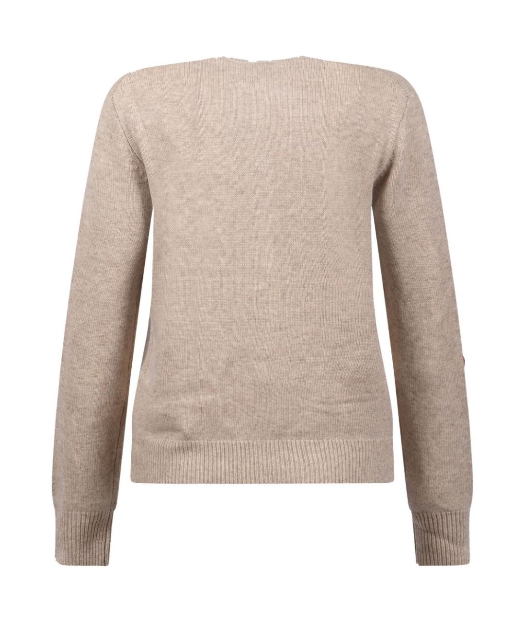 MC2 SAINT BARTH Бежевый шерстяной джемпер / свитер, фото 2