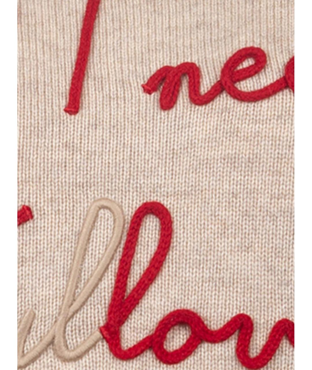 MC2 SAINT BARTH Бежевый шерстяной джемпер / свитер, фото 3