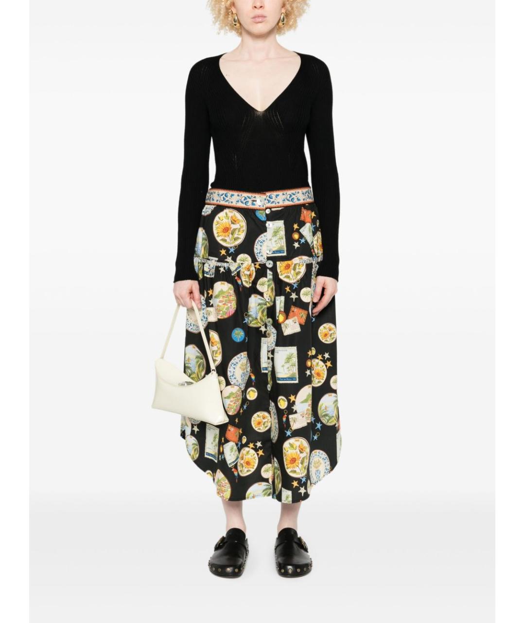 TWIN-SET Черная шерстяная водолазка, фото 5