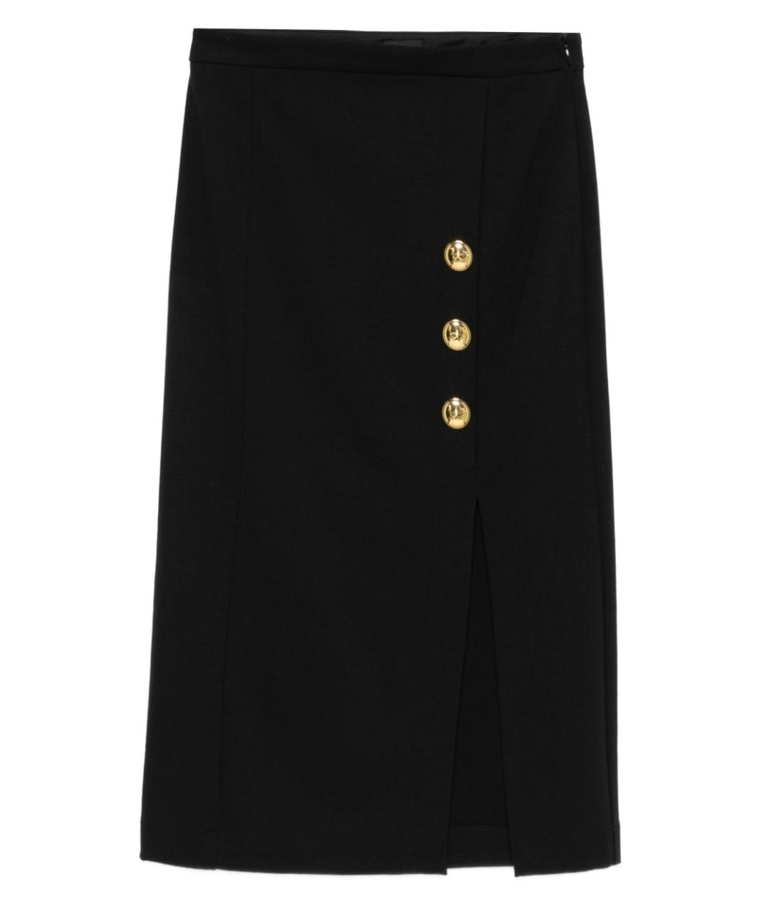 PINKO Черная вискозная юбка миди, фото 1