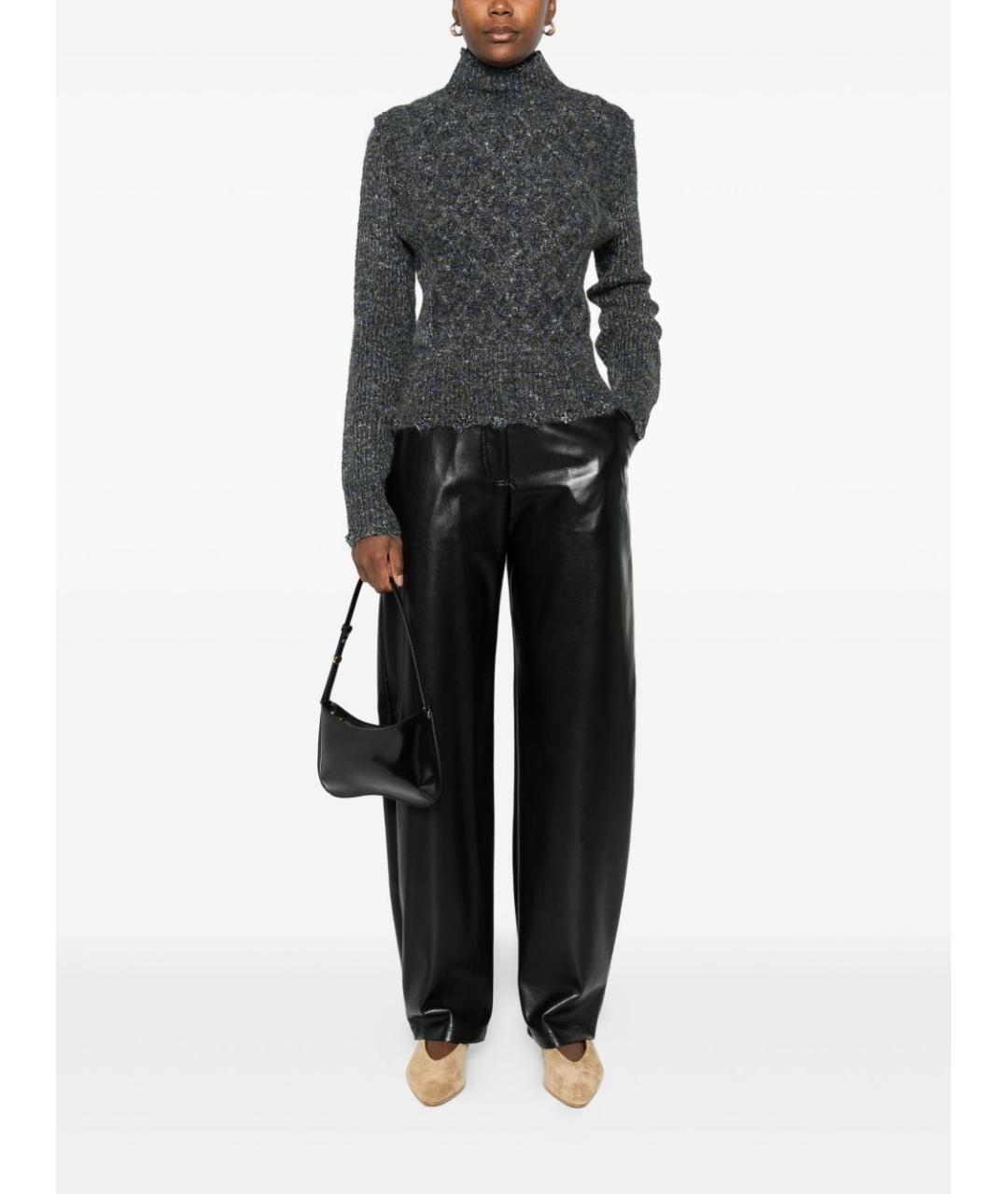 PINKO Серый полиэстеровый джемпер / свитер, фото 2