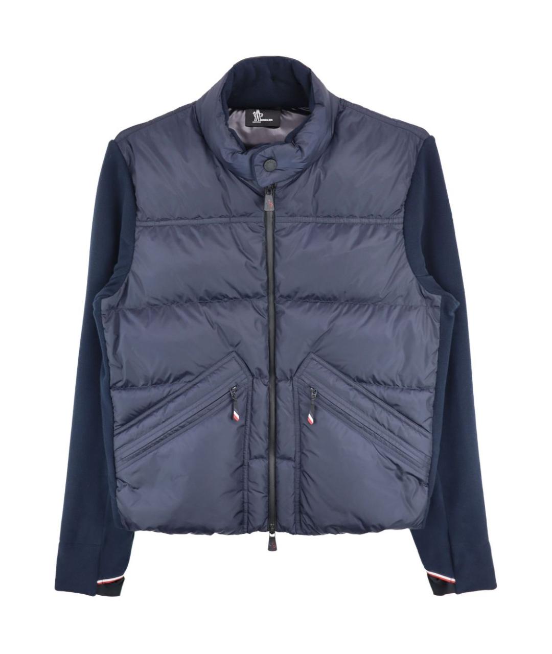 MONCLER GRENOBLE Синий полиамидовый кардиган, фото 1