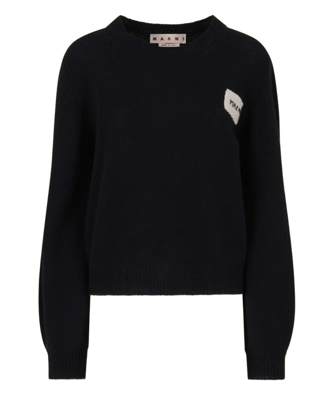 MARNI Черный кашемировый джемпер / свитер, фото 1