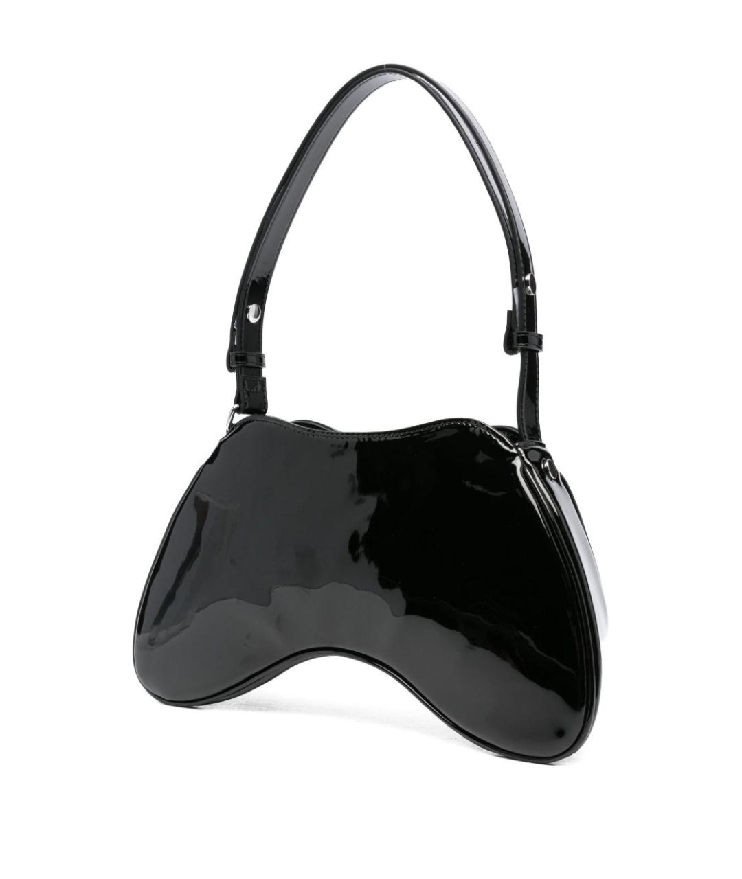 DIESEL Черная сумка через плечо из искусственной кожи, фото 4