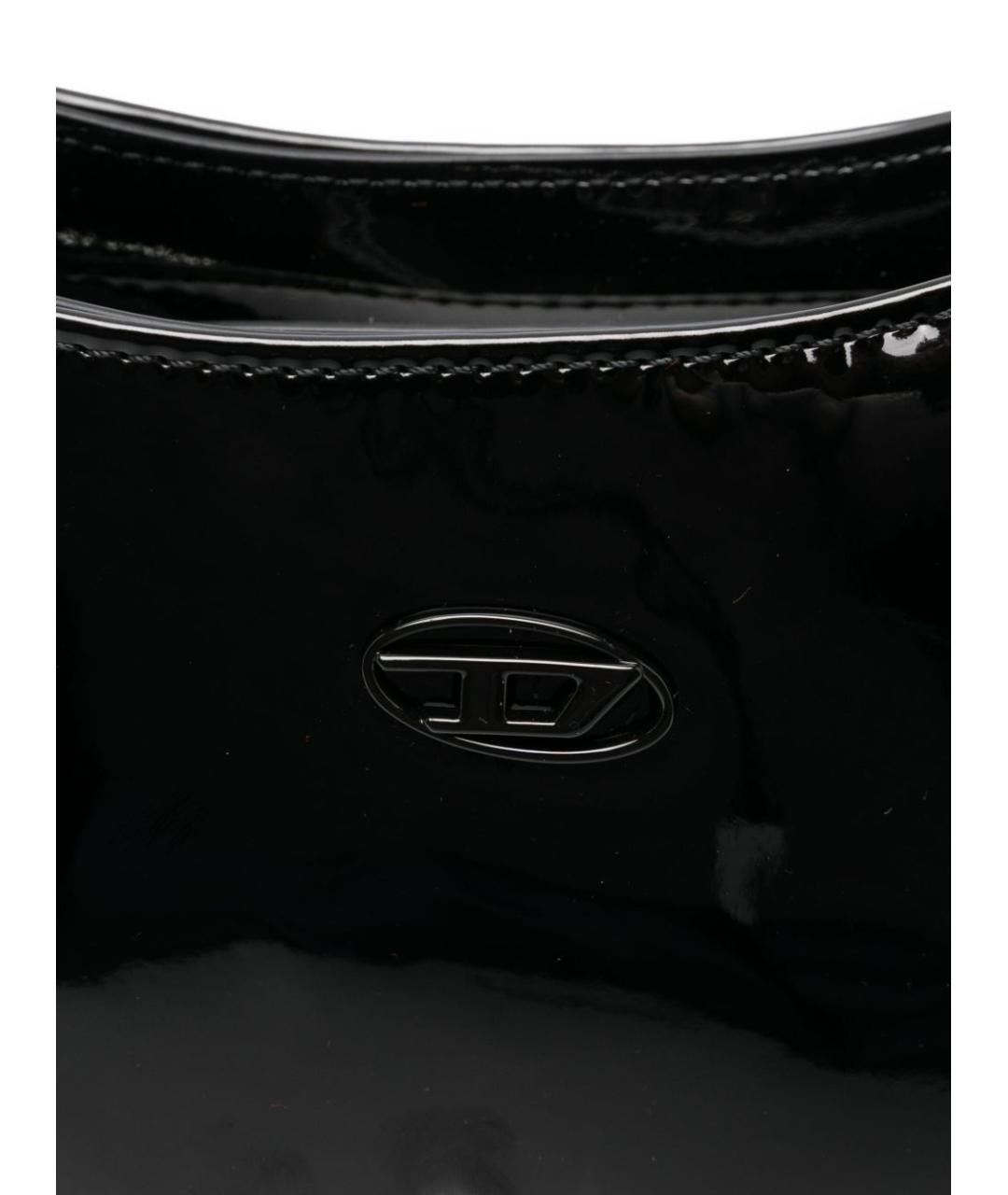 DIESEL Черная сумка через плечо из искусственной кожи, фото 2