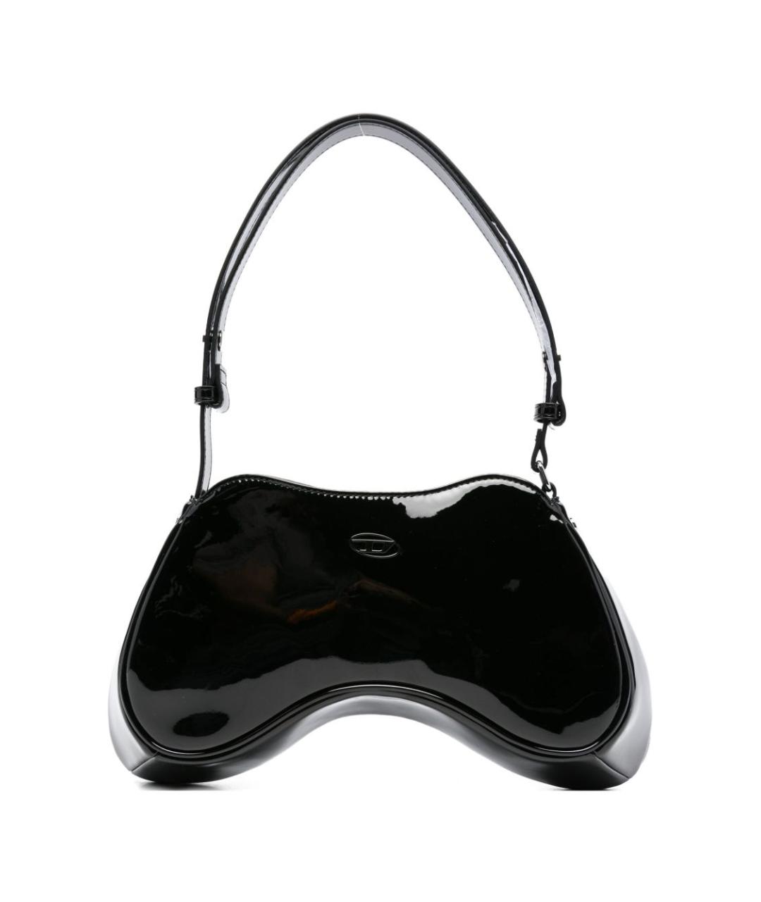 DIESEL Черная сумка через плечо из искусственной кожи, фото 1