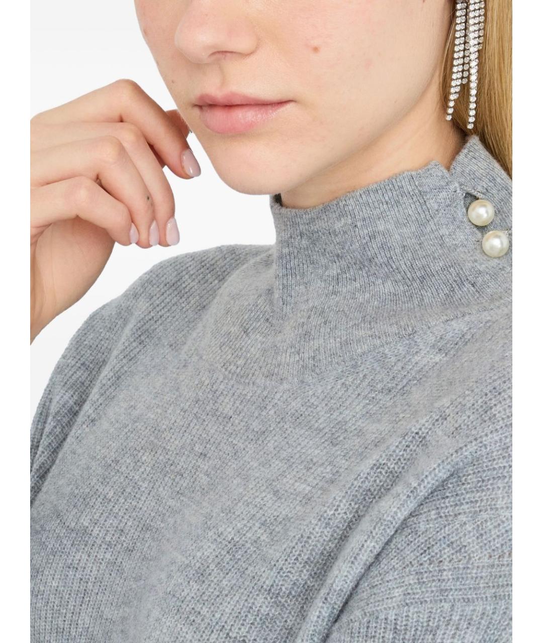 LIU JO Серый шерстяной джемпер / свитер, фото 2