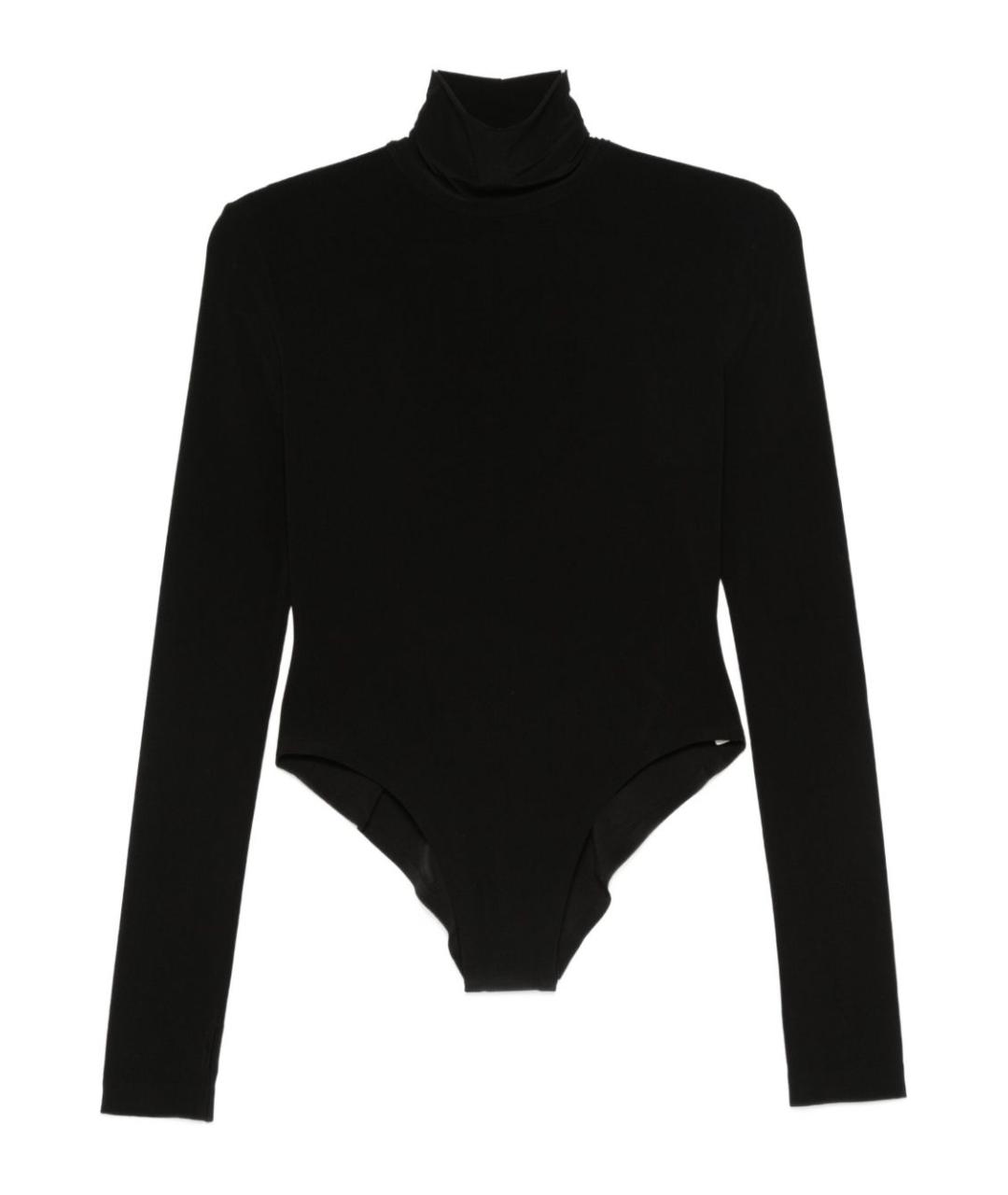 NORMA KAMALI Черное полиэстеровое боди, фото 1