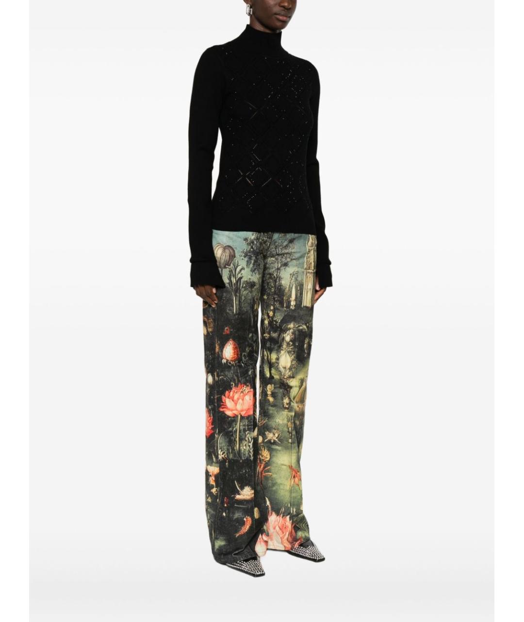 BLUGIRL Черная вискозная водолазка, фото 3