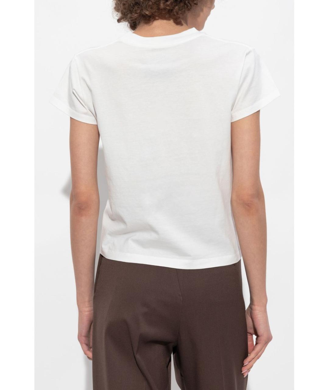 MM6 MAISON MARGIELA Белая хлопковая футболка, фото 3