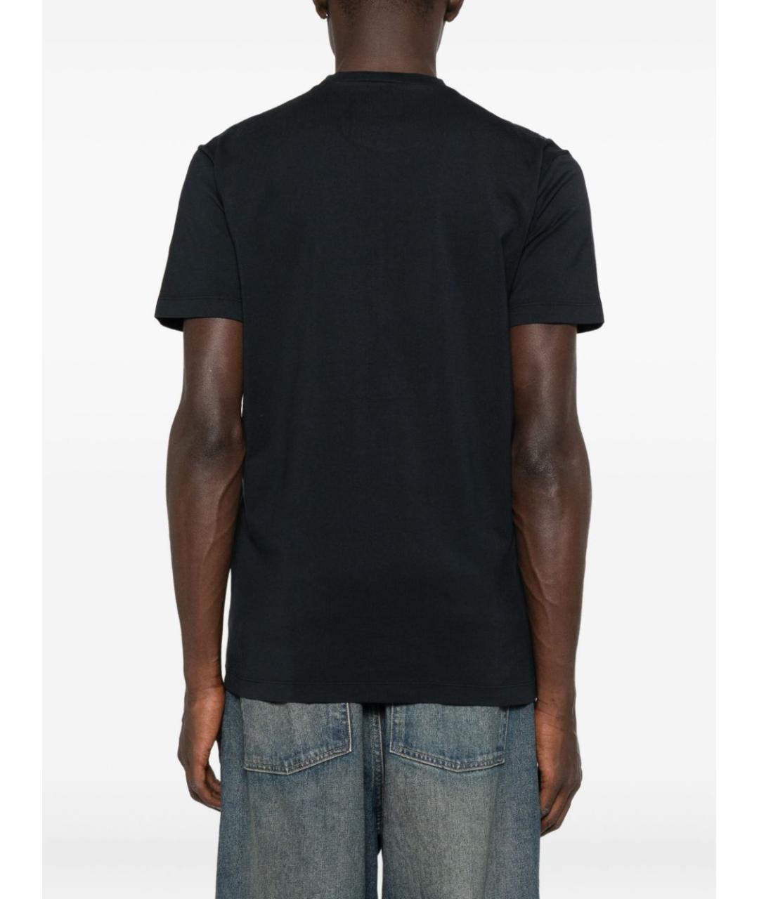 DSQUARED2 Темно-синяя хлопковая футболка, фото 4