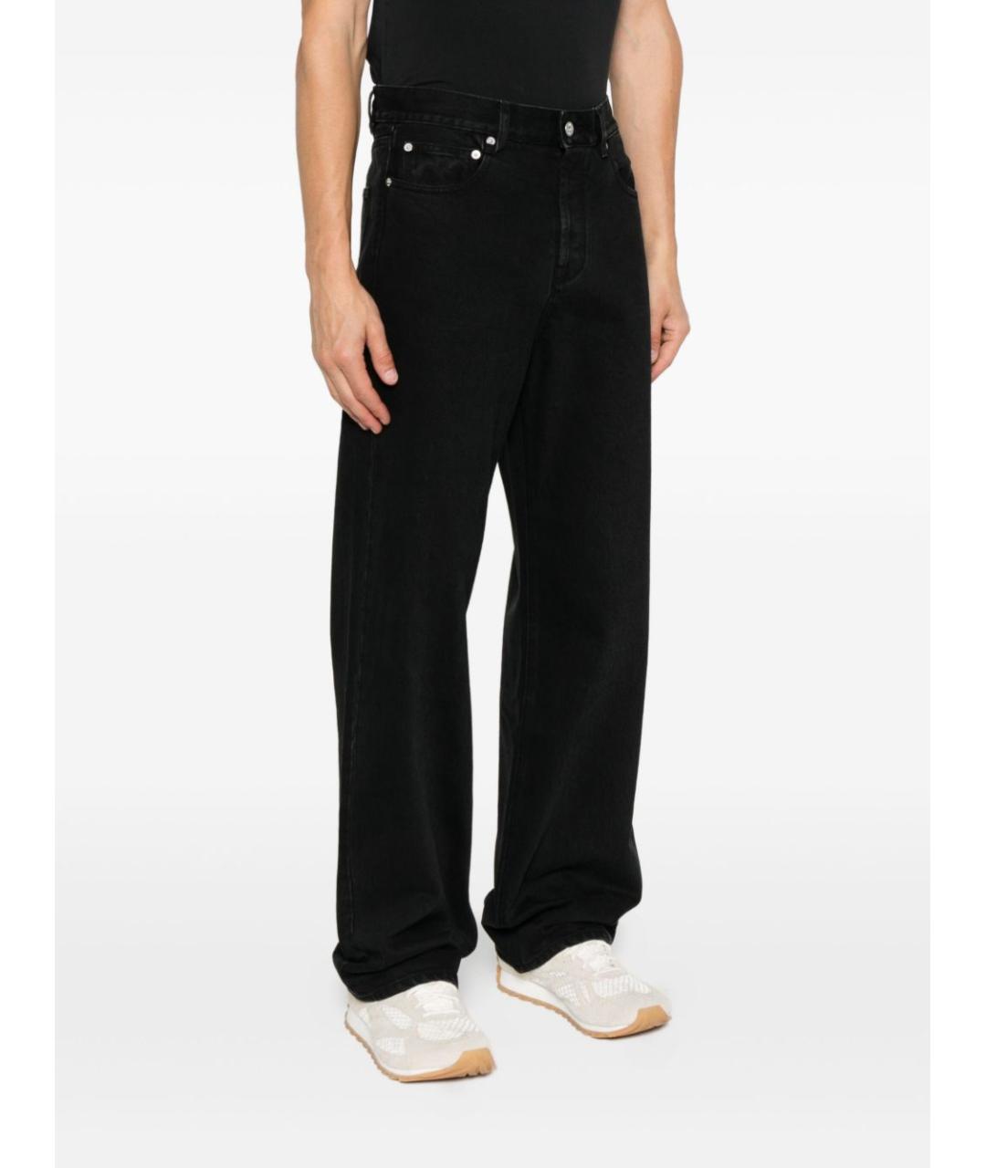 JACQUEMUS Черные хлопковые прямые джинсы, фото 4