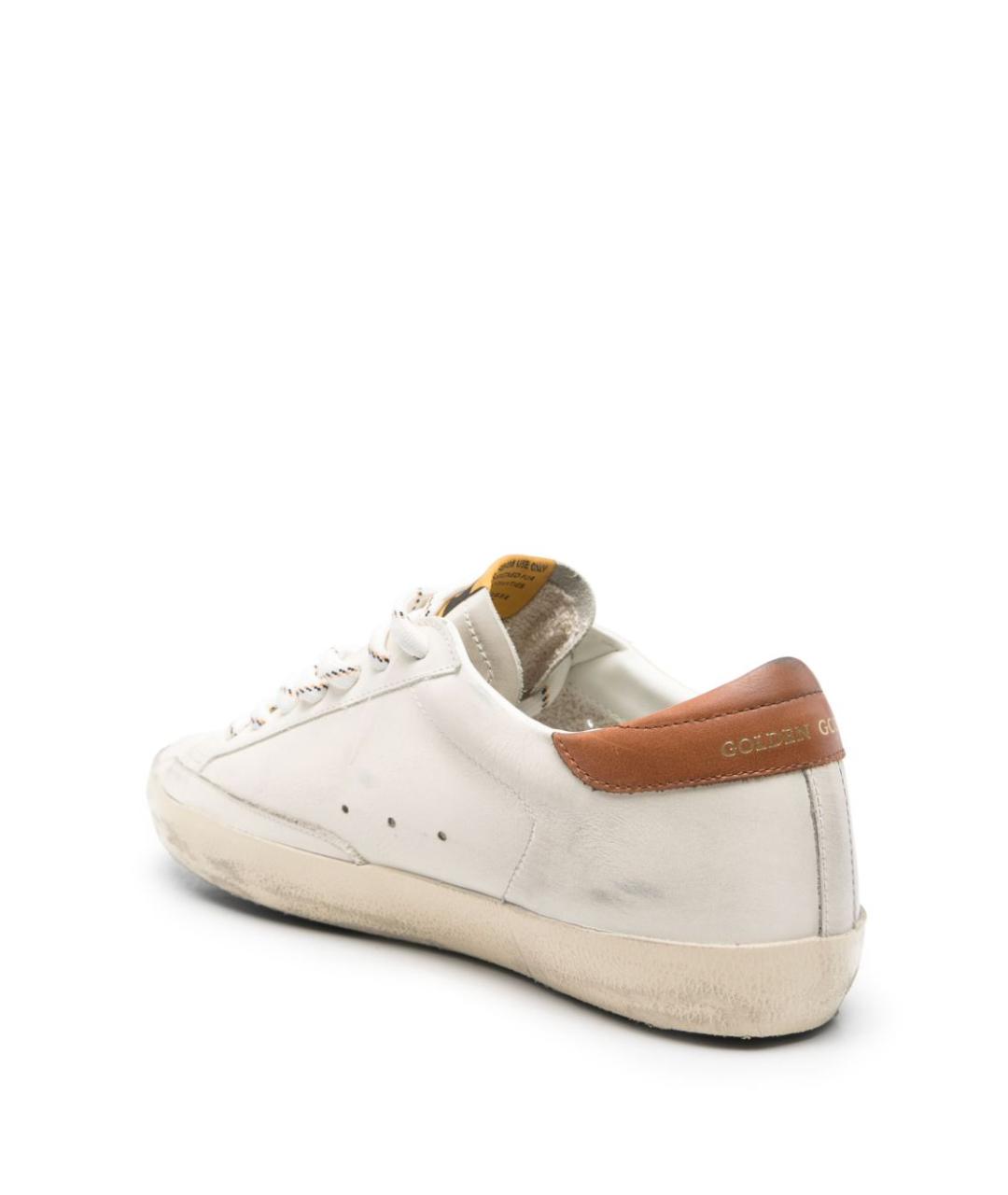 GOLDEN GOOSE DELUXE BRAND Белые кожаные низкие кроссовки / кеды, фото 2