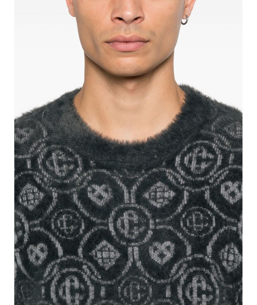 CASABLANCA Серый шерстяной джемпер / свитер, фото 4