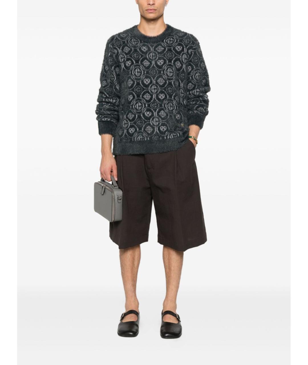 CASABLANCA Серый шерстяной джемпер / свитер, фото 5