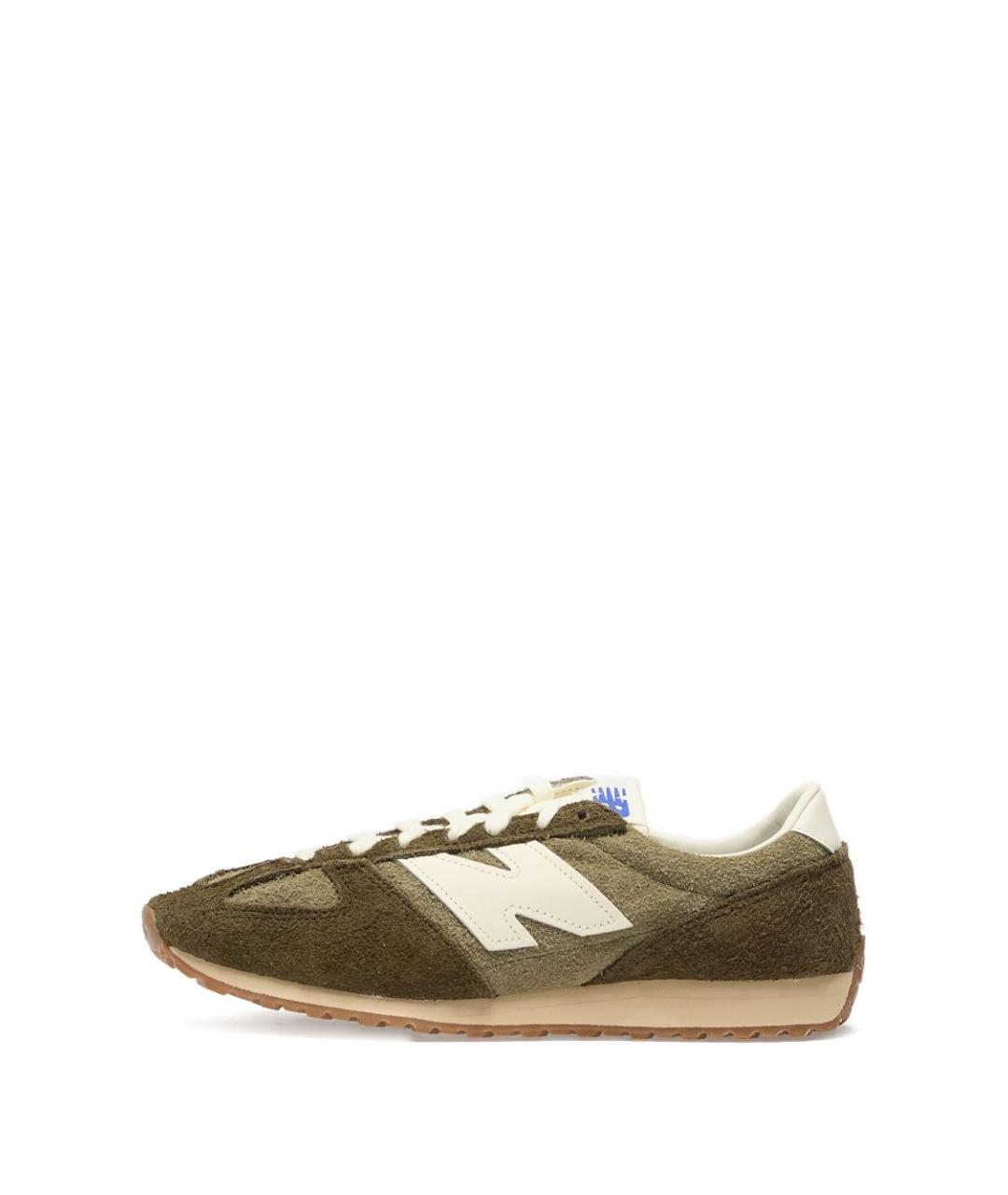 NEW BALANCE Зеленые замшевые кроссовки, фото 4