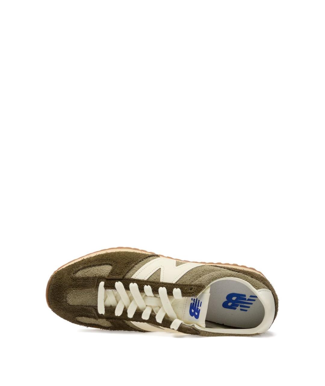 NEW BALANCE Зеленые замшевые кроссовки, фото 5