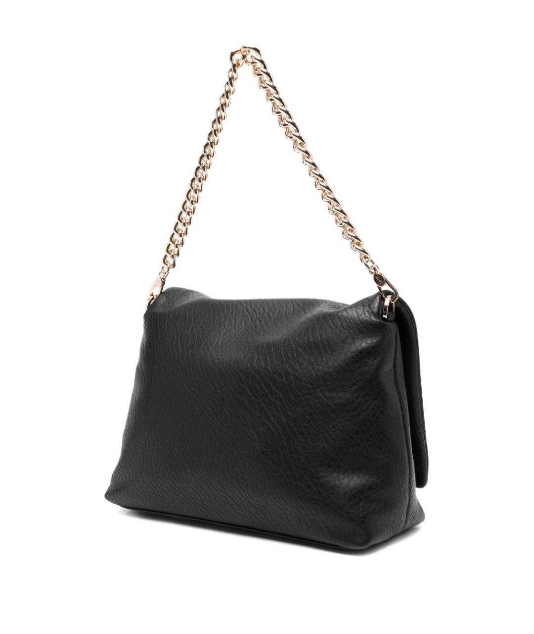 LIU JO Черная синтетическая сумка с короткими ручками, фото 2