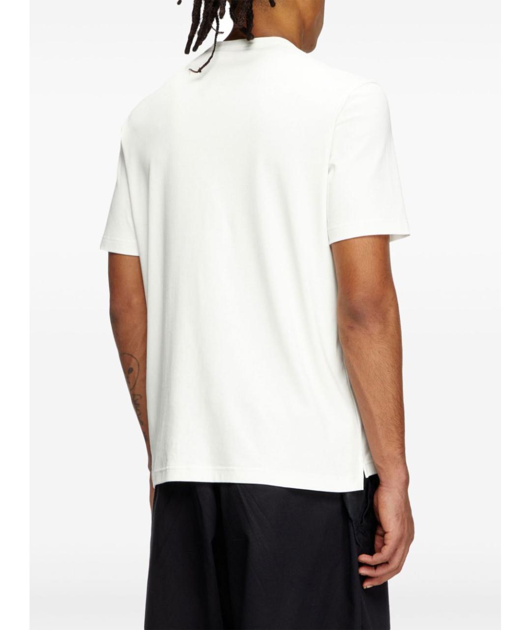 DIESEL Бежевая хлопковая футболка, фото 3