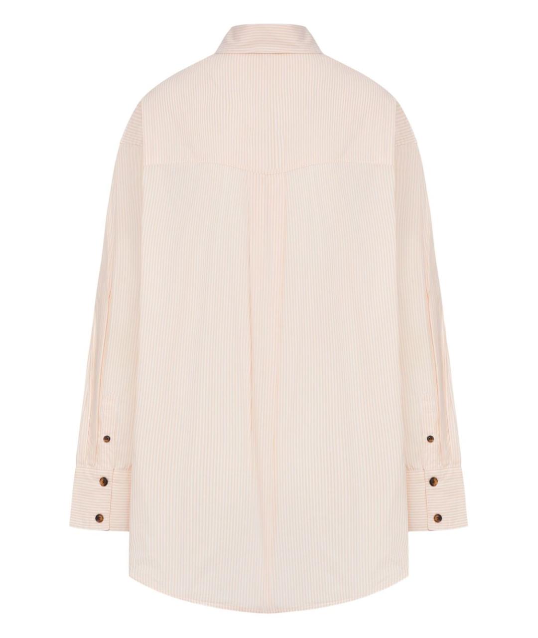 GANNI Розовая хлопковая рубашка, фото 2