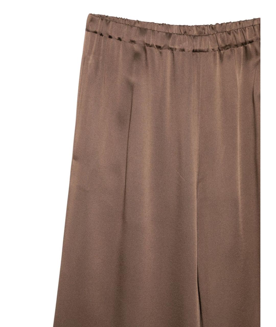 ANTONELLI FIRENZE Коричневые полиамидовые прямые брюки, фото 2
