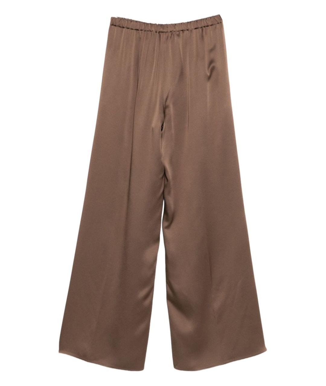 ANTONELLI FIRENZE Коричневые полиамидовые прямые брюки, фото 3