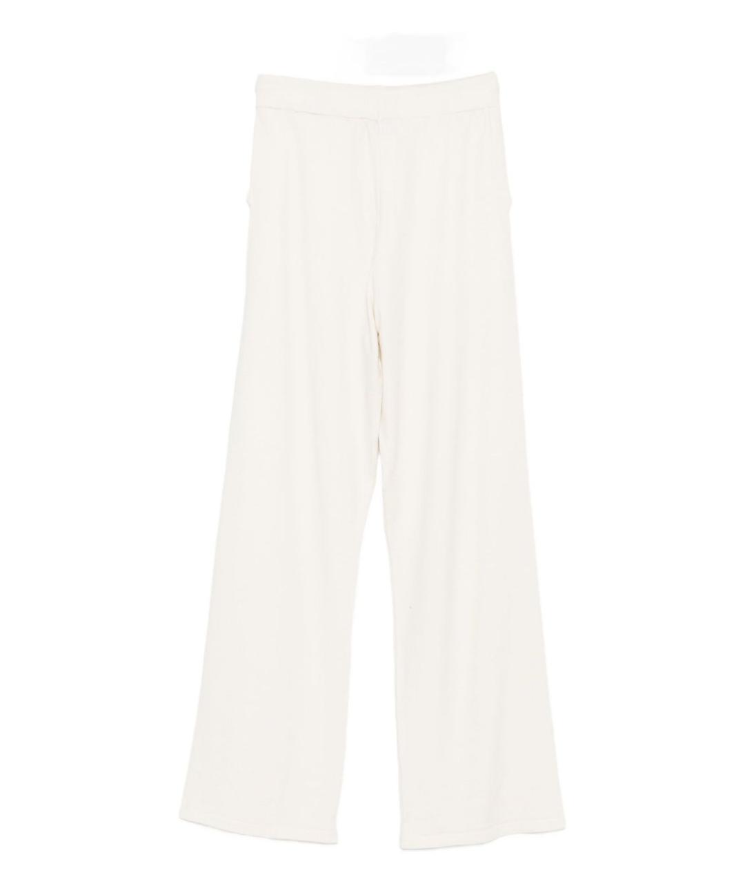 BLUGIRL Белые вискозные прямые брюки, фото 2