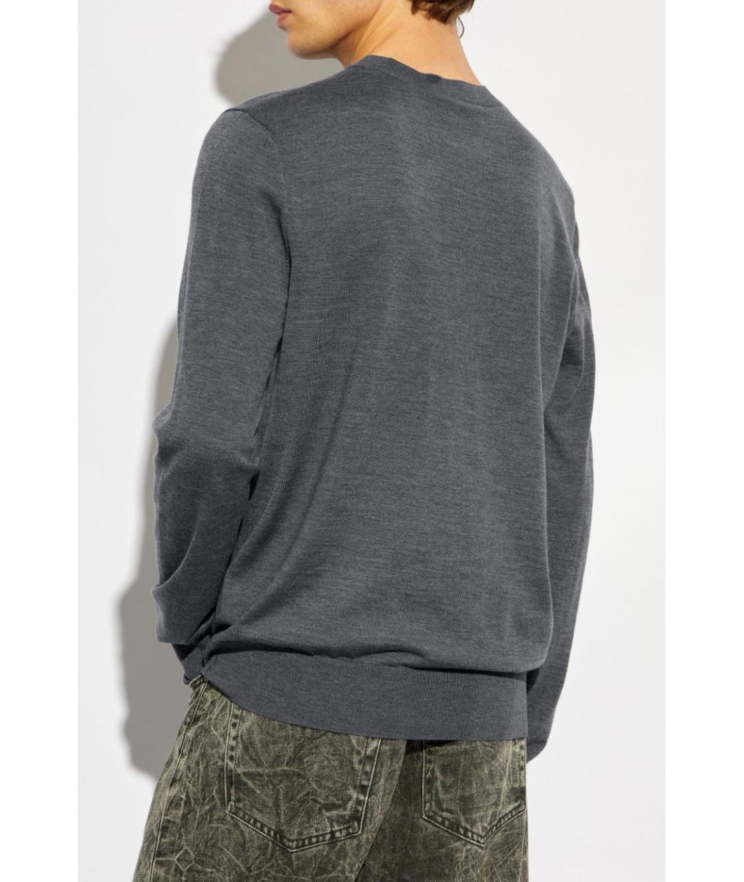 DSQUARED2 Серый шерстяной джемпер / свитер, фото 2