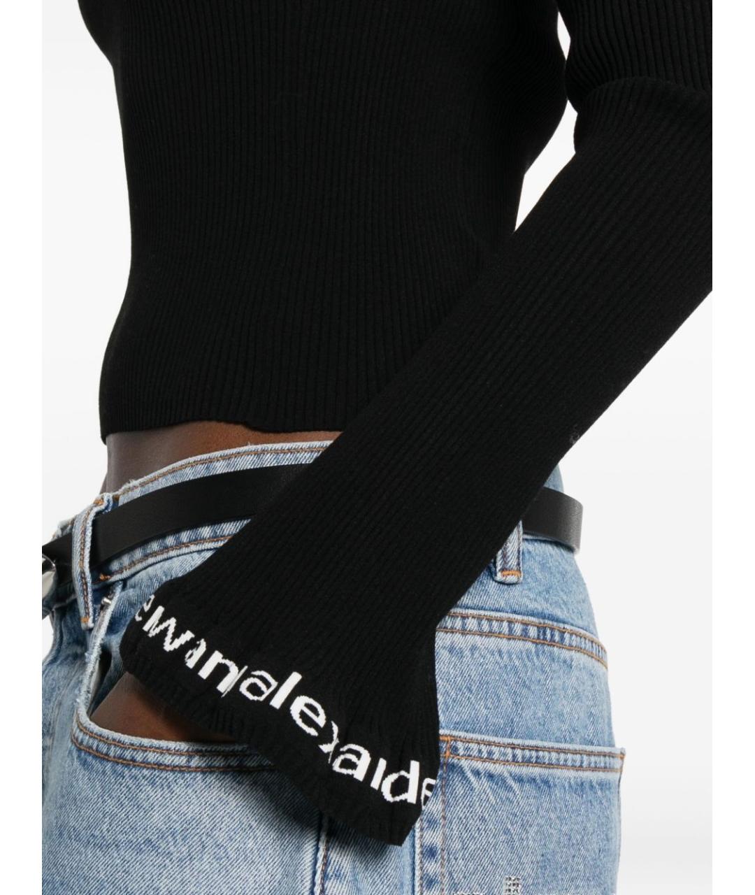 ALEXANDER WANG Черный полиамидовый джемпер / свитер, фото 5