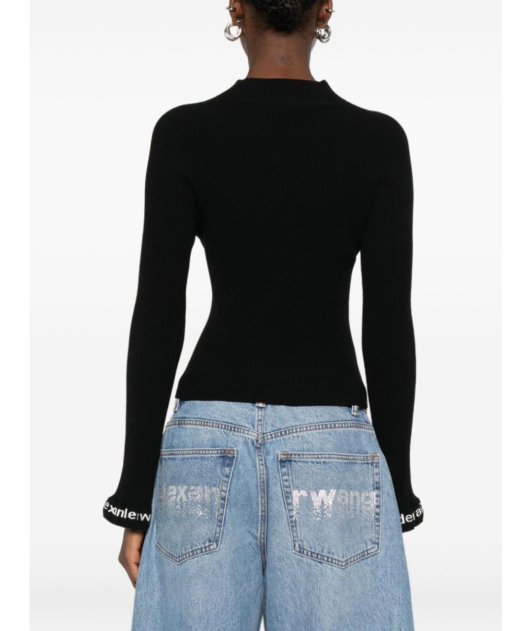 ALEXANDER WANG Черный полиамидовый джемпер / свитер, фото 3