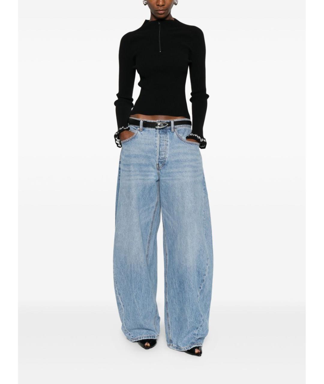 ALEXANDER WANG Черный полиамидовый джемпер / свитер, фото 4