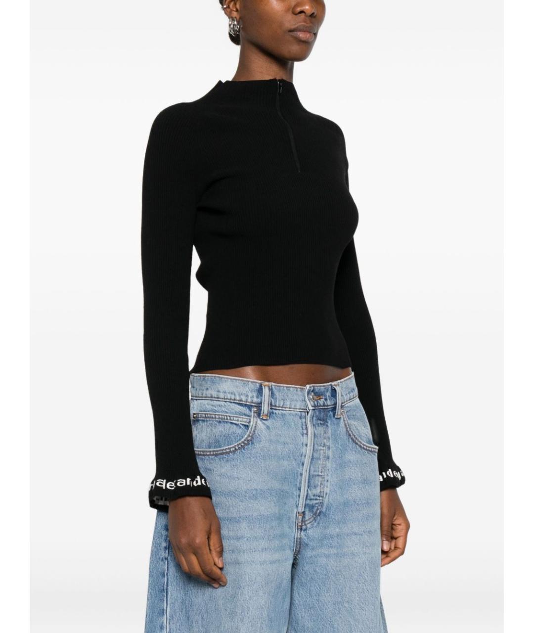 ALEXANDER WANG Черный полиамидовый джемпер / свитер, фото 2