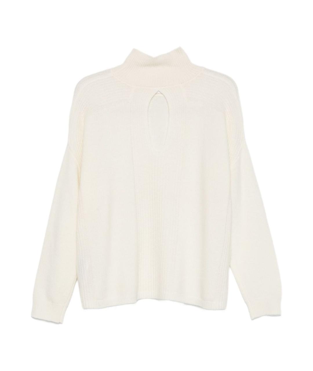 LIU JO Белый шерстяной джемпер / свитер, фото 3