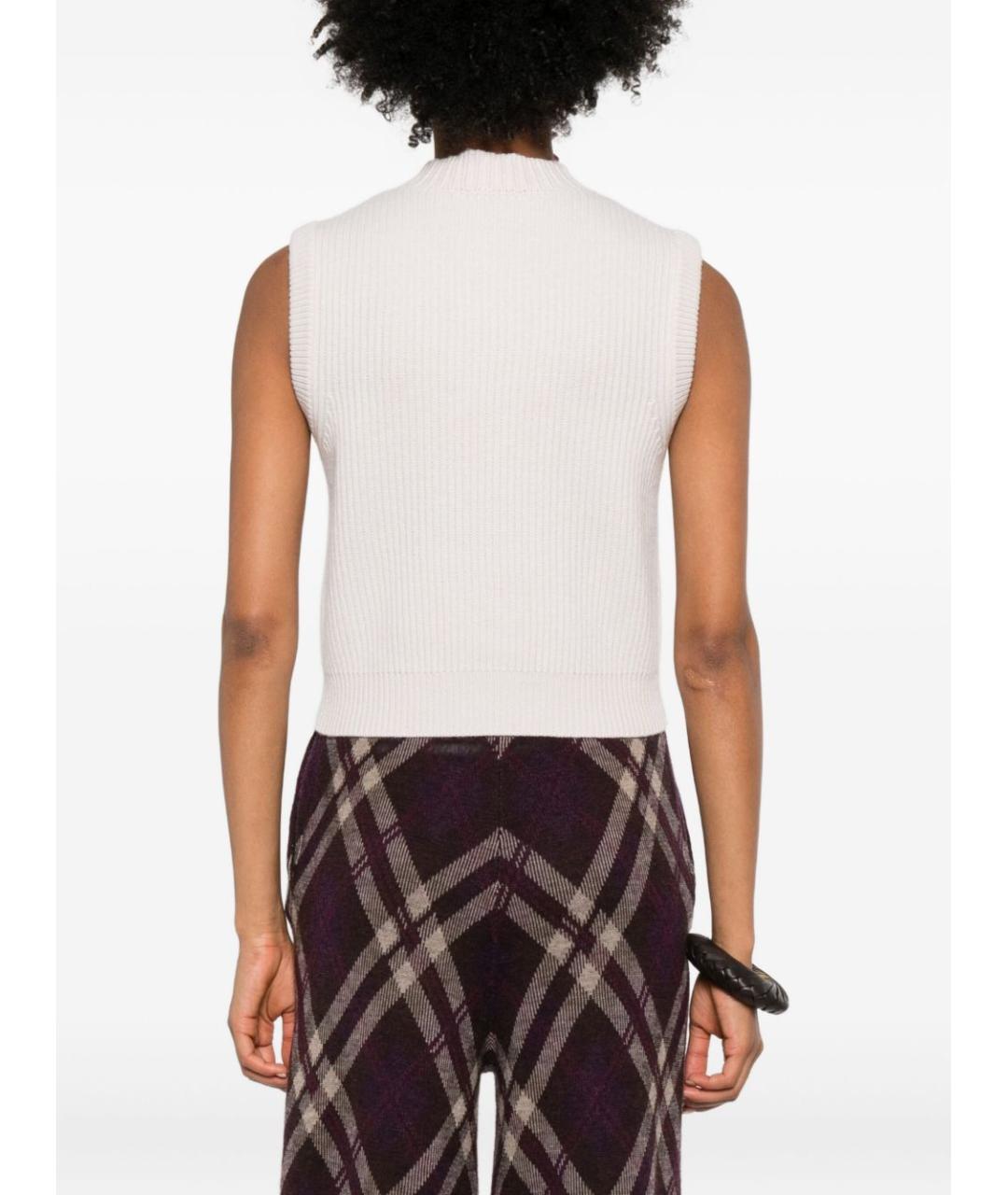 FORTE FORTE Белая шерстяная жилетка, фото 2