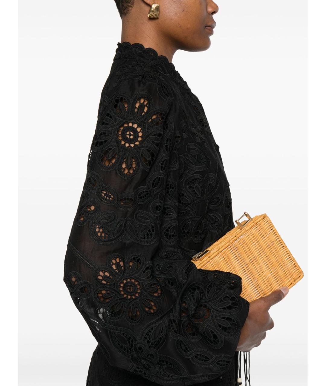 ZIMMERMANN Черная полиэстеровая блузы, фото 3