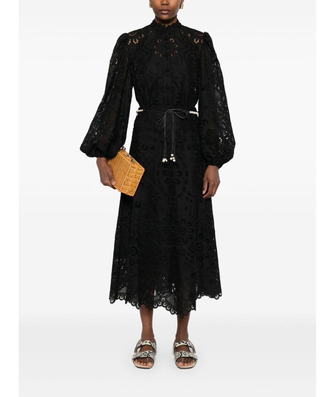 ZIMMERMANN Черная полиэстеровая блузы, фото 4