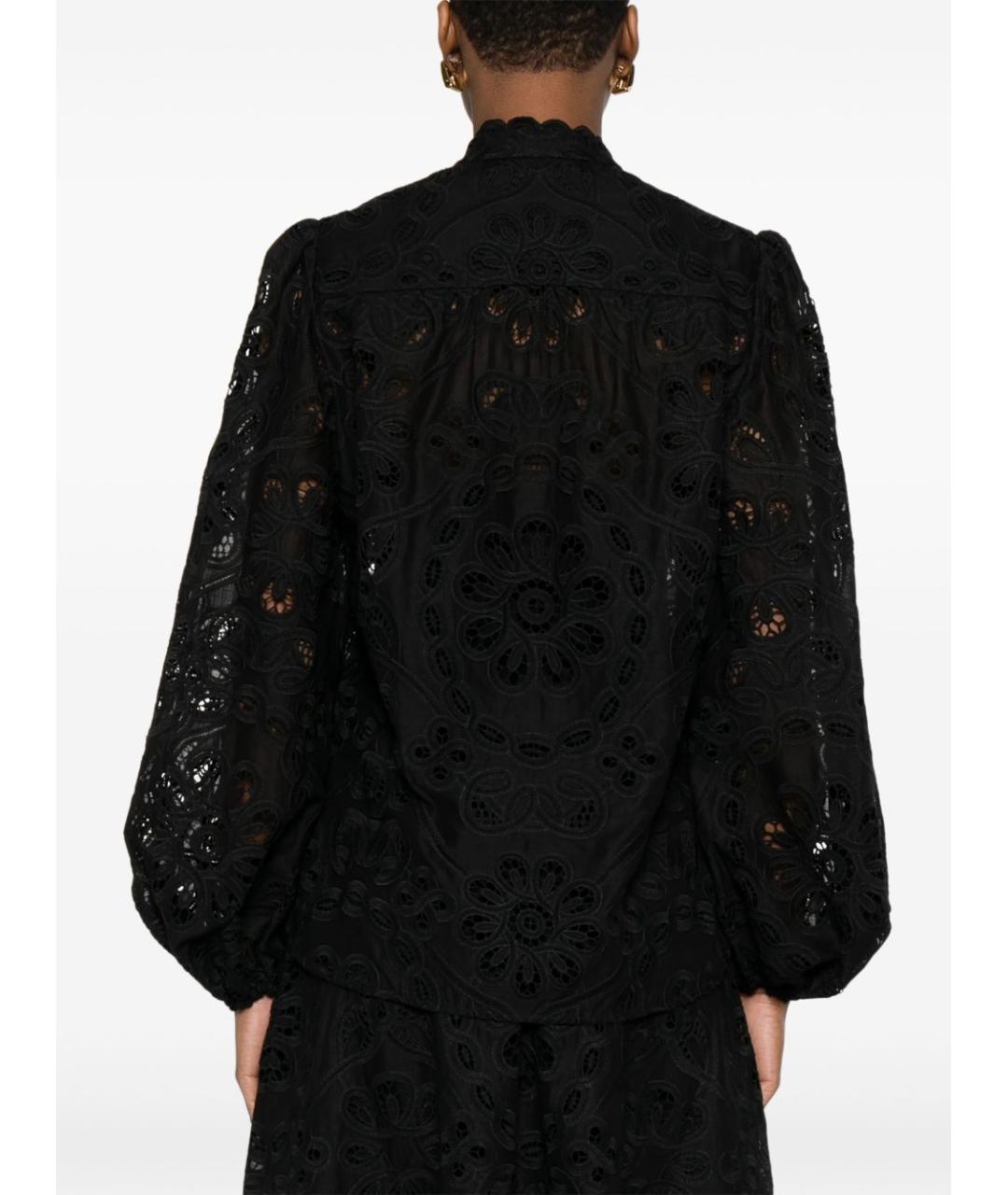 ZIMMERMANN Черная полиэстеровая блузы, фото 5