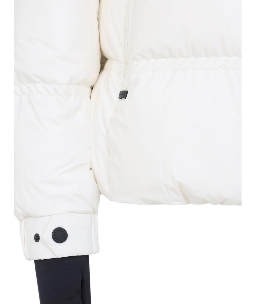 MONCLER GRENOBLE Белый полиамидовый пуховик, фото 4