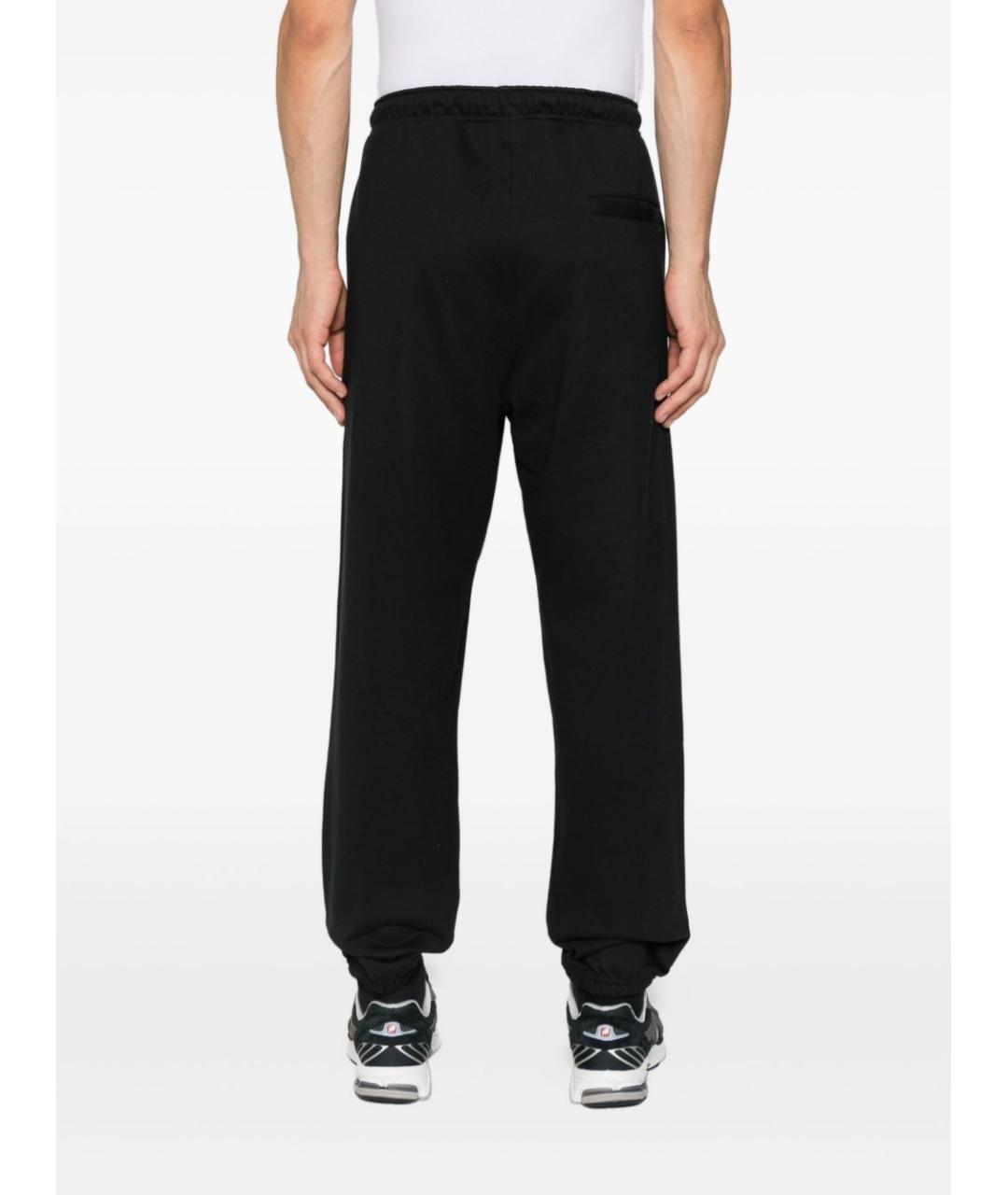 Y-3 Черные хлопковые повседневные брюки, фото 3