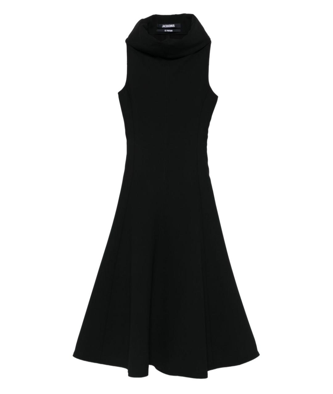 JACQUEMUS Черное полиэстеровое повседневное платье, фото 1
