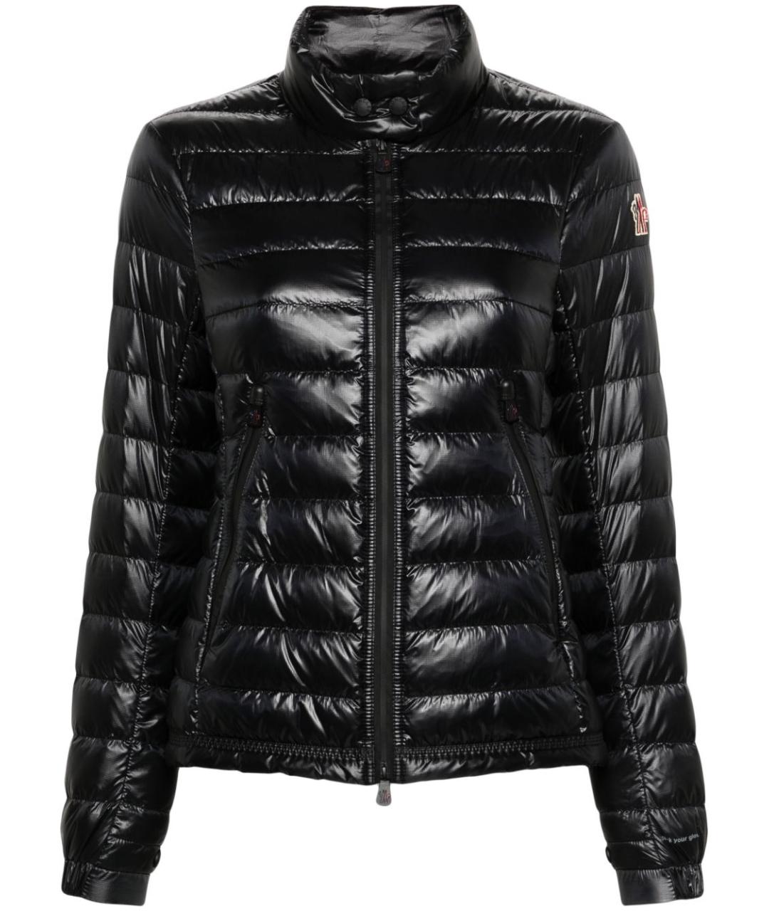 MONCLER GRENOBLE Черный полиамидовый пуховик, фото 1