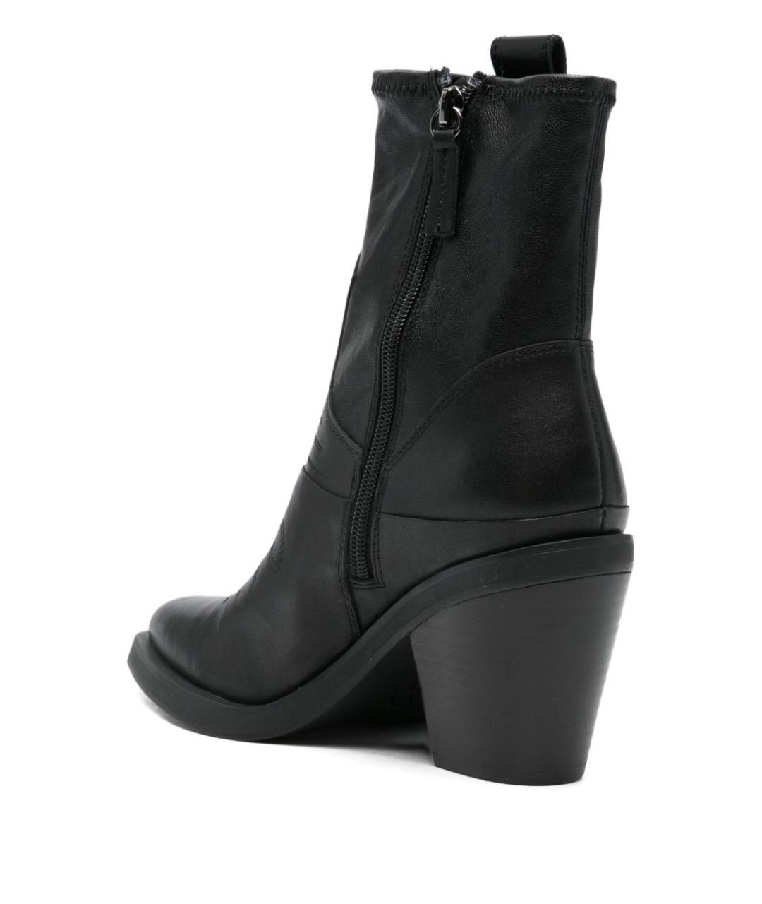 ASH Черные кожаные сапоги, фото 3