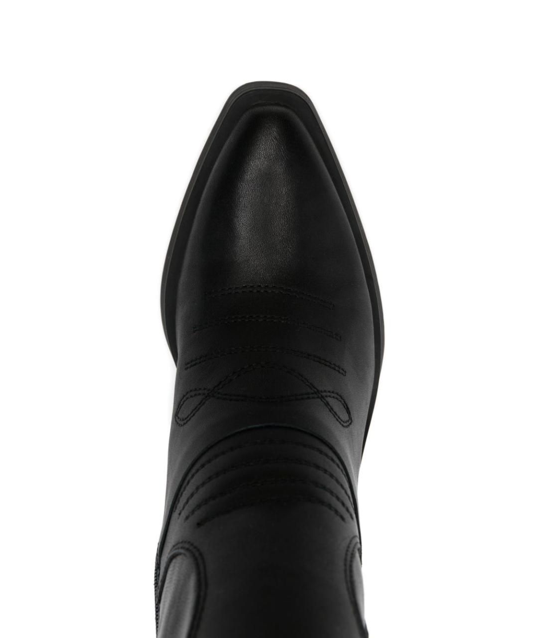 ASH Черные кожаные сапоги, фото 2