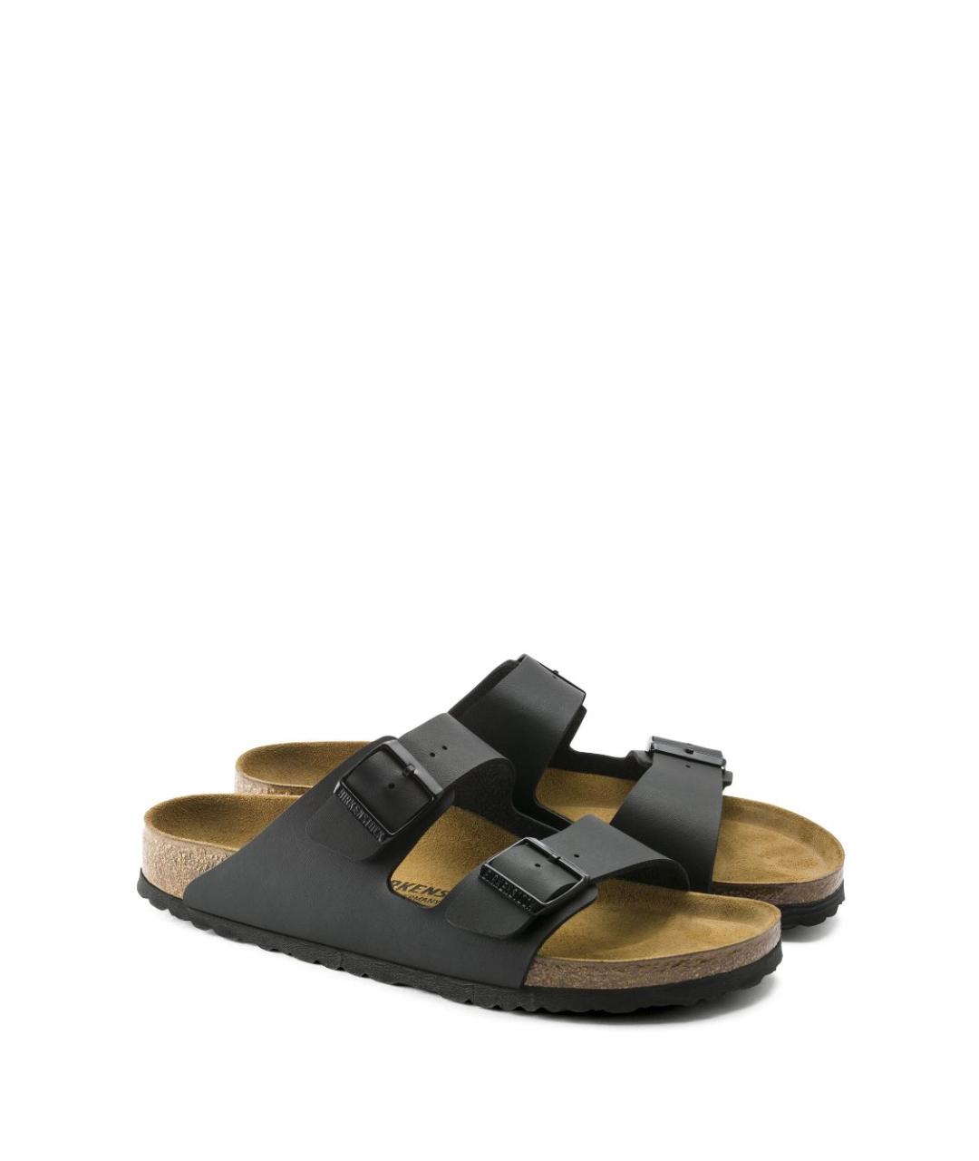 BIRKENSTOCK Черные кожаные сандалии, фото 2