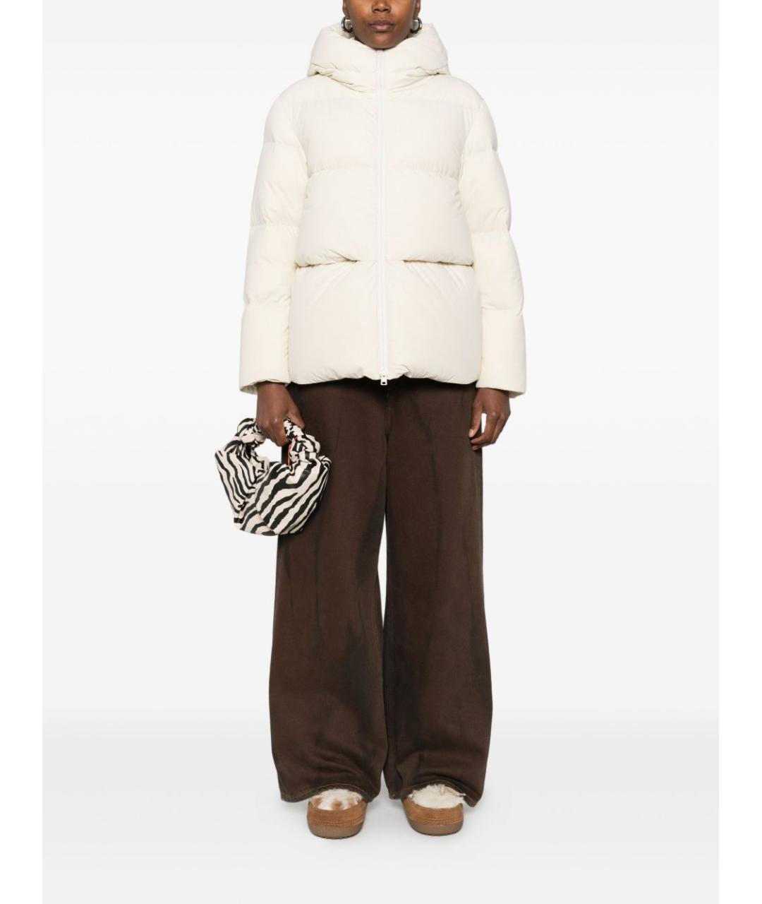 WOOLRICH Бежевый полиамидовый пуховик, фото 5