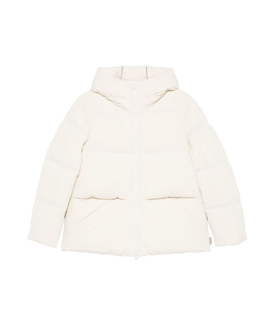 WOOLRICH Бежевый полиамидовый пуховик, фото 1