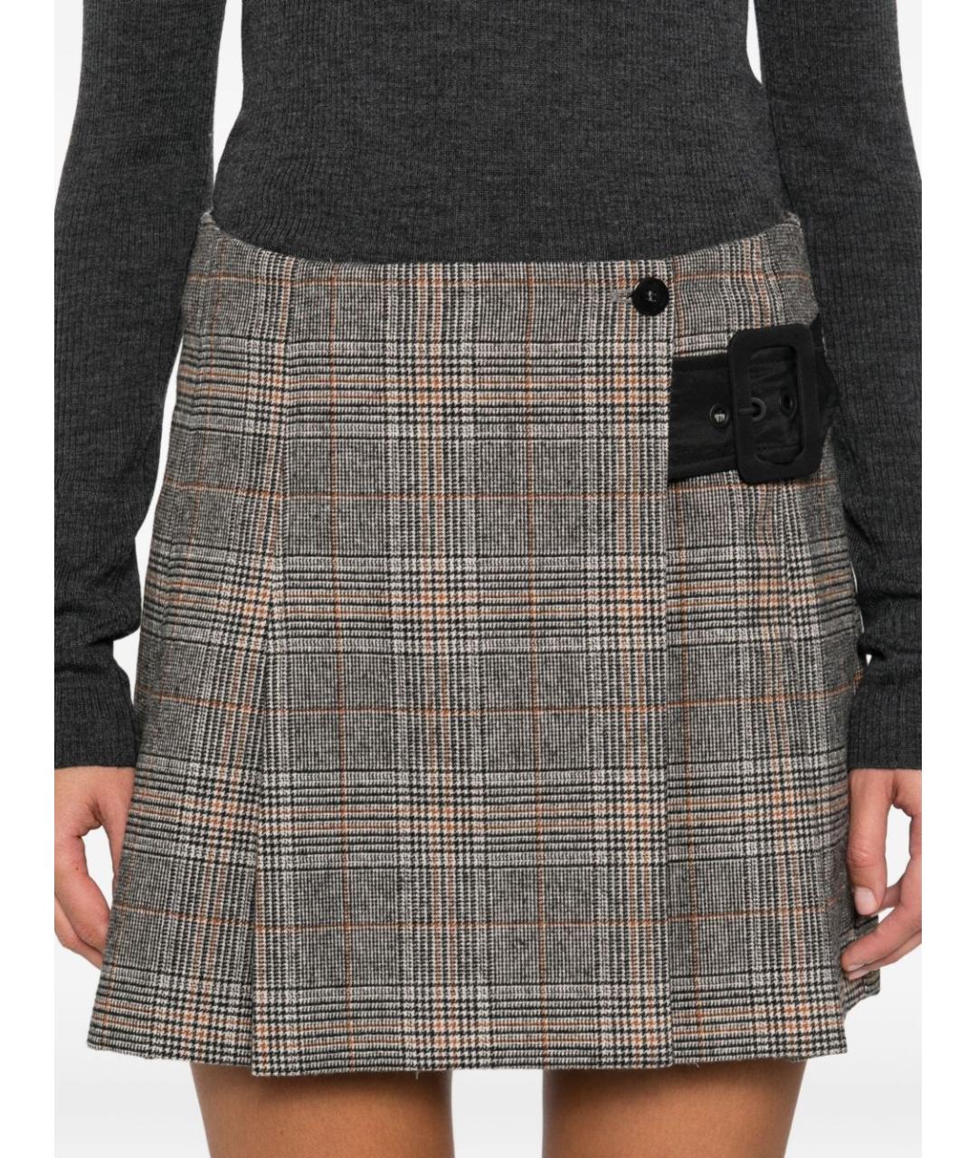 PINKO Бежевая полиэстеровая юбка мини, фото 5