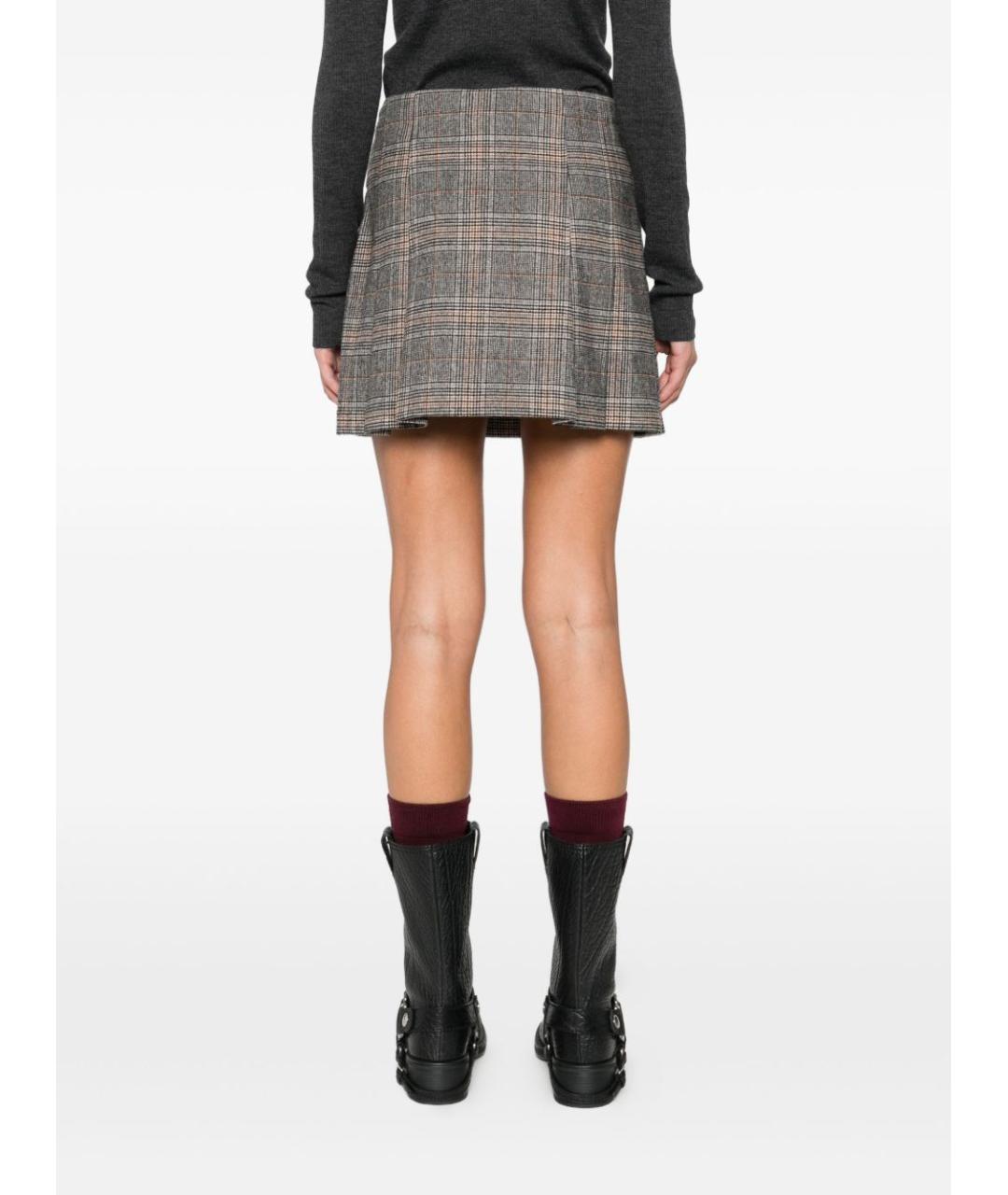 PINKO Бежевая полиэстеровая юбка мини, фото 4